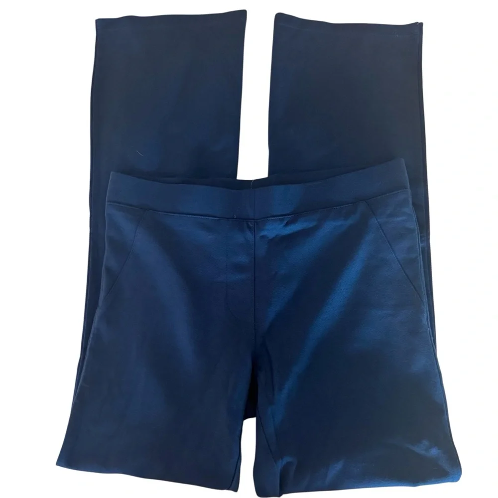 IMAN Global Chic Pants Lot 2 NWT Women’s Small Short Stretch Navy White QVC - Picture 5 of 12